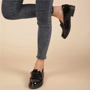 Classic Black Patent Leather Loafers